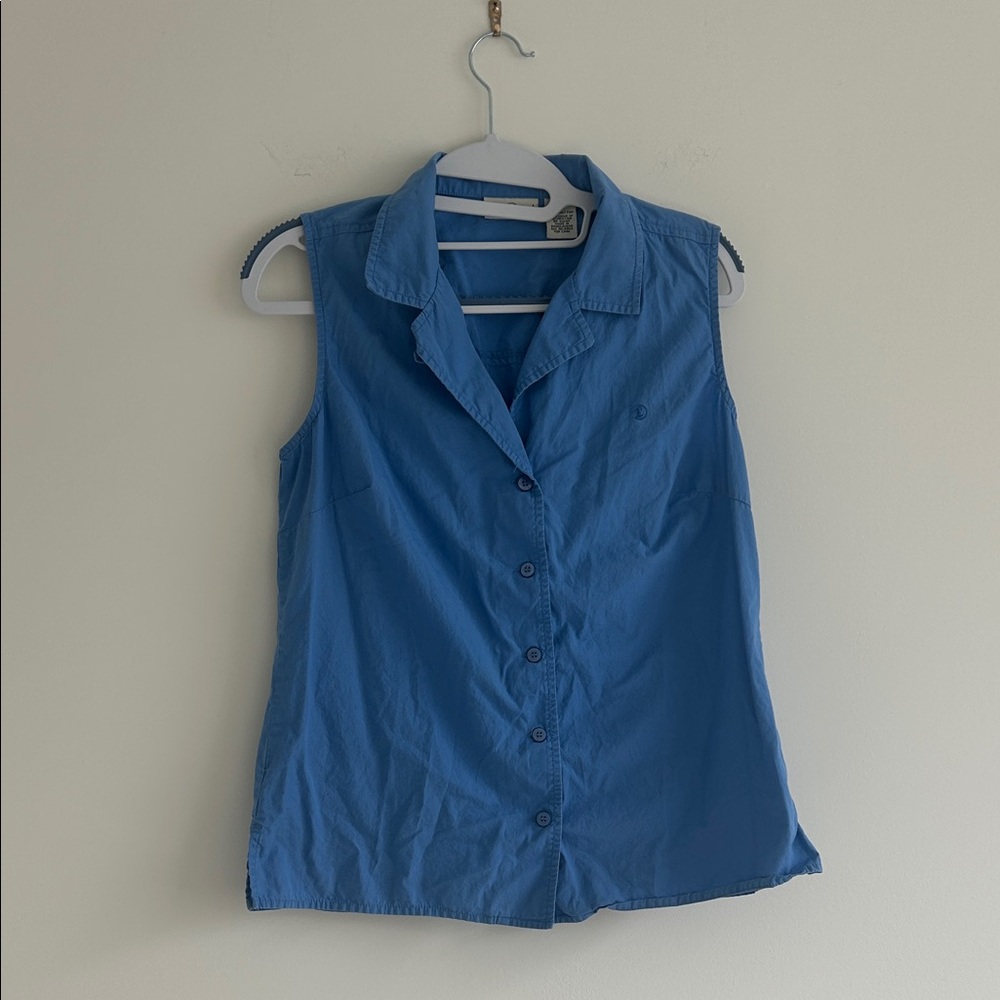 Duck Head Sky Blue Sleeveless Button-Down Shirt
